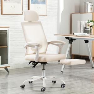 UEV Silla de Oficina Ergonómica con Reposapiés, Silla de Es…