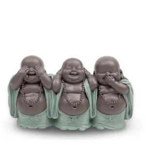 Figura de 3 Bonzes Sabiduría – Decoración Zen y Feng Shui –…