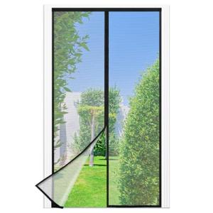 Mosquitera Puerta Magnetica - 95 x 210 CM - Negro, Mosquite…