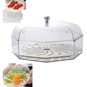 Tingyanyan Frutero con tapa a prueba de moscas, cubierta de…