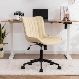 YOUTASTE Silla de Oficina Ergonomica, Silla Giratoria sin R…