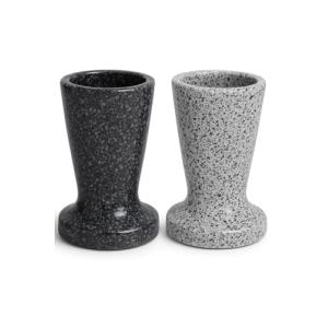 Jarrón Copa florero Cementerio símil mármol esmaltado (MÁRM…