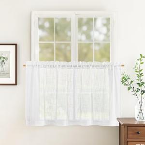 PONY DANCE Cortinas Translucidas 130x120cm Cortinas Blancas…