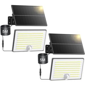 Giliwosy Luces Solares Led Exterior Jardin con Sensor de Mo…