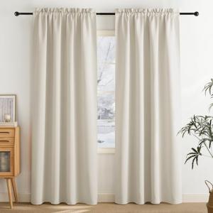 PONY DANCE Cortinas Opacas Salon Modernas 2 Piezas, Curtain…