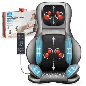 COMFIER Asiento de Masaje Shiatsu para Espalda y Cuello - M…