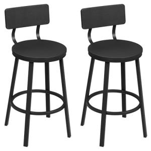 WOLTU Taburetes Bar, Set de 2 Taburetes Altos Cocina, con R…