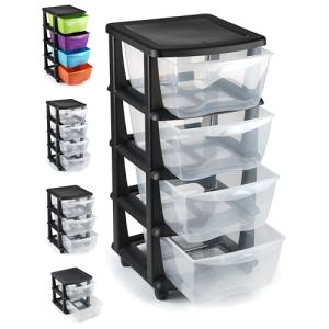 Mueble almacenaje Plastico torre cajonera organizador cajon…