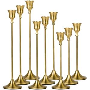 MTINRNI Juego de 9 Candelabros para Velas,3 Tamaños (19,5/2…