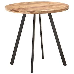 vidaXL Mesa de comedor de madera maciza de acacia para inte…