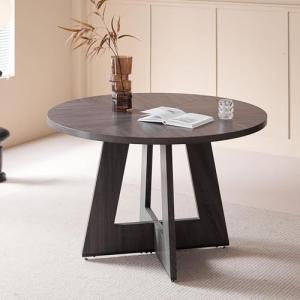 BenyLed Mesa de Comedor Redonda (Tablero MDF) con Patas de…