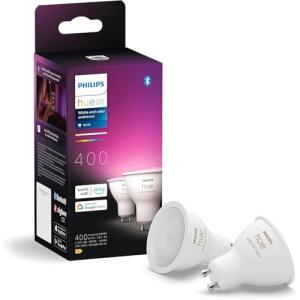 Philips Hue - Bombilla LED Inteligente, GU10, Luz Blanca y…