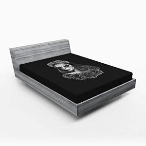 ABAKUHAUS Dia de los Muertos Sábana Elastizada, Chica Calav…