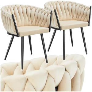 TecTake® Juego De Sillas de Comedor, Silla Acolchada con Re…