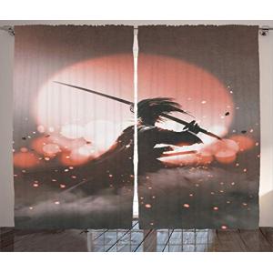 ABAKUHAUS japonés Cortinas, Samurai de Japón, Sala de Estar…