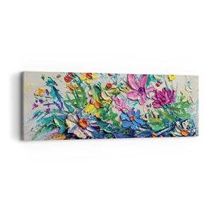 ARTTOR Lienzos decorativos Flores Los Colores Empasto Cuadr…
