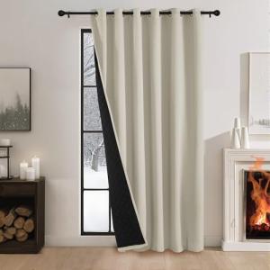 PONY DANCE Cortina Blackout para Puerta, Cortinas Termicas…