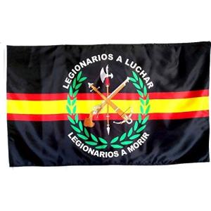 Durabol Bandera Legión Española Negro 150 x 90 cm Satén