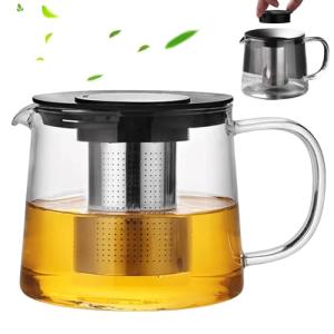 Jarra de cristal de 1,5 L con colador: tetera con colador,…