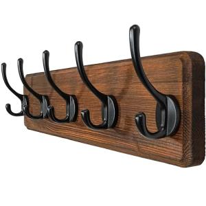 WEBI Percheros Pared Madera,44cm Colgador Pared,Percha Pare…