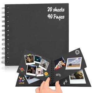 Album Scrapbook DIY, 17 x 17 cm Album Fotos, 20 Hojas (40 p…