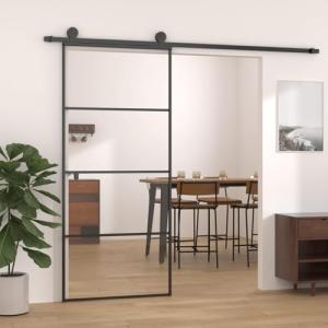 IKAYAA Puerta Corredera de Aluminio y Vidrio Puerta Corredi…