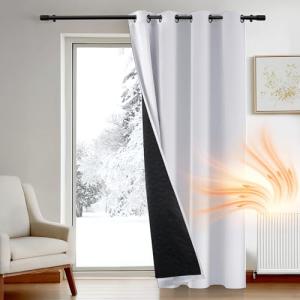 Deconovo Cortinas Opacas con Ojales, Cortinas térmicas y Re…