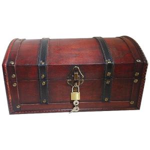 Infinimo Cofre del tesoro – Cofre de madera, cofre pirata,…