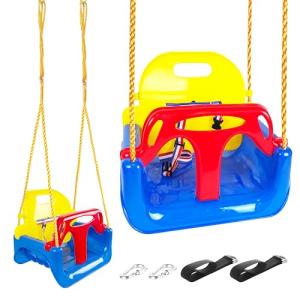 KINSPORY Columpios Infantiles, Columpio 3 en 1, Columpio Ja…