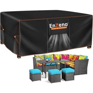 Enzeno Funda Mesa Exterior Impermeable,Funda Muebles Exteri…