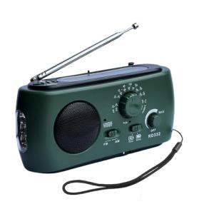 Radio de Emergencia Solar y Manivela Am/FM - Linterna LED  …