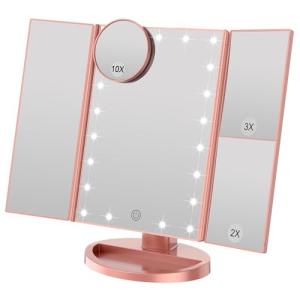 WEILY Espejo Maquillaje con Luz, 21 LED y Aumento 1X / 2X /…