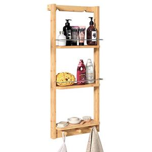 Casaria Estantería Baño Ducha de Madera Bambú 3 Estantes 3…