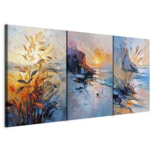 murando - Set De 3 Cuadros Multipanel Paisaje Marino 180x90…