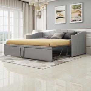 Moimhear Cama acolchada 90/180 x 200 cm, sofá cama nido con…