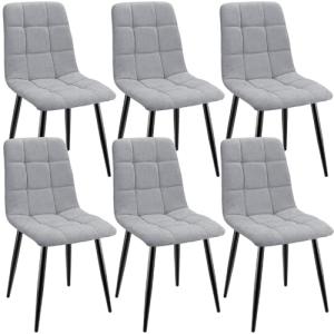 ANVOFONG Pack de 6 Sillas de Comedor, Sillas Cocina con Tel…