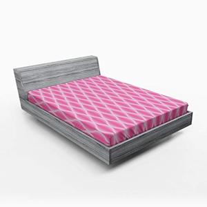 ABAKUHAUS Rosa y Blanco Sábana Elastizada, Pastel de Ogee L…