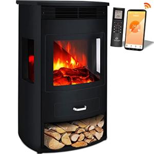 KESSER® Prio Chimenea eléctrica con Calentador, Ventilador,…