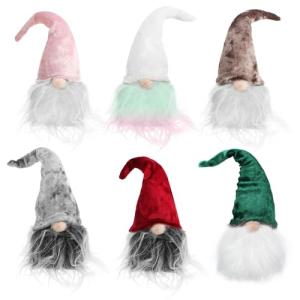 com-four® 6X Gnomo navideño Premium - Figura enana de Invie…