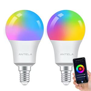 ANTELA Bombilla LED Inteligente WiFi E14 8W 806lm, 16 Millo…