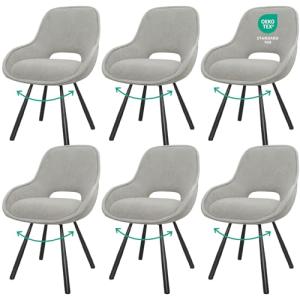 JIJIAN Pack de 6 Sillas de Comedor, Sillas de Cocina, Silla…