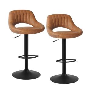 EUGAD Taburete de Bar con Respaldo Taburete de Diseño Juego…
