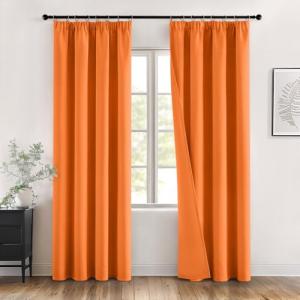 MIULEE Cortinas Opacas con Cinta Fruncida 2 Piezas 140x225…