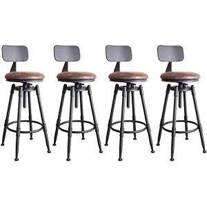 Fsxht Juego de 2 taburetes de bar, estilo industrial retro,…