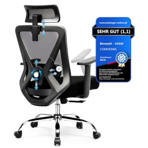 COMHOMA Silla de oficina ergonómica [Ganador de la prueba],…