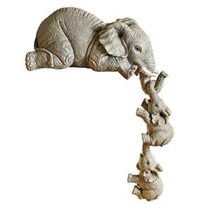 Lrtzizy Adornos de Resina de Elefante DecoracióN de 3 Pieza…