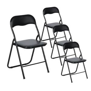 LuxNook 4 Juegos de sillas Plegables de PVC, sillas Plegabl…