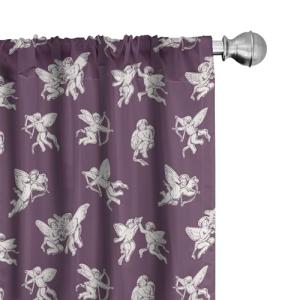 ABAKUHAUS Flecha Juego de 2 Paños Cortinas, Flying Love Ang…