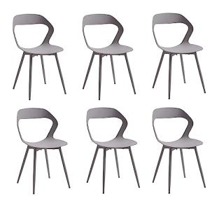 BenyLed Juego de 6 sillas de comedor; sillas de cocina con…