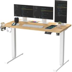 SANODESK QS Escritorio Elevable Eléctrico 140x60 cm, con Co…